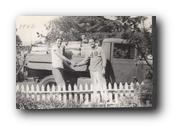 Burt and friends with a cord of wood 1946.jpg